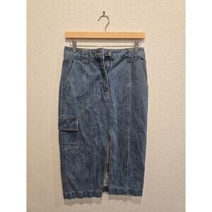 Forever 21 Long denim skirt sz Small